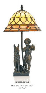 VEIOZA DEOSEBITA TIFFANY, COD SP10007+DP1542, DIN METAL SI STICLA