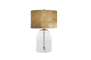 VEIOZA ELEGANTA, CLASSICO 55CM, STICLA SI ABAJUR ALB/AURIU, ARTIM GROUP SELECTION - Img 4