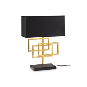 VEIOZA LUXURY TL1, NEGRU/ALAMA, DIN METAL, STIL MODERN
