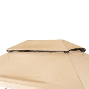 BALANSOAR DE GRADINA, ARTIM MEBLE, REALIZAT DIN TEXTIL IMPERMEABIL SI METAL, CULOARE NEAGRA/BEJ, STIL MODERN - Img 10