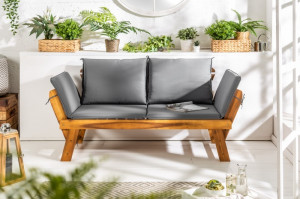 BANCA/CANAPEA MODULAR 37568 DIN LEMN MASIV DE SALCAM DESIGN VINTAGE - Img 2