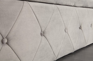 BANCHETA 140CM, EXTRAVAGANCIA ARGINTIE, COD 39768, STIL MODERN CU TAPITERIE DIN CATIFEA - Img 5
