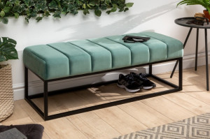 BANCUTA, PETIT BEAUTE 110 CM, COD 40317, CU TAPITERIE DIN CATIFEA MENTA, STIL MODERN