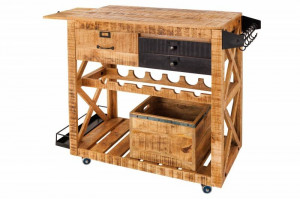 BAR, BODEGA 90CM, DIN LEMN MANGO SI METAL, ARTIM GROUP COLLECTION - Img 5