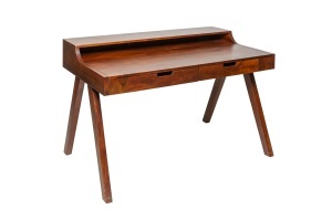 BIROU 120CM, DIN LEMN MASIV DE SALCAM, MONSOON, DESIGN RETRO/ VINTAGE