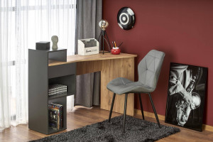 BIROU CONTI ANTRACIT MAT, STEJAR WOTAN, HALMAR