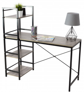 BIROU MODERN, ACCENT-16 DIN METAL SI MDF,DESIGN INDUSTRIAL - Img 7