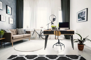 BIROU MODERN, LOFT DESK 190303 DIN METAL SI MDF, ACCENTE SCANDINAVE, TUI - Img 4