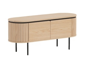 BUFET, ATELIER 120CM, FURNIR DE STEJAR SI PICIOARE DIN METAL, CULOARE NATUR, ARTIM GROUP SELECTION - Img 2