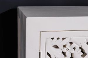 BUFET DE LIVING, MARRAKECH, 170CM, LEMN DE MANGO, ALB, ARTIM GROUP SELECTION - Img 3