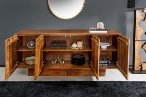 BUFET LIVING, ART DECO 170CM, LEMN DE MANGO, MODEL 3D, CULOARE MARO, ARTIM GROUP SELECTION - Img 10