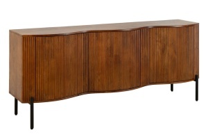 BUFET LIVING, GRANDEUR 180CM, LEMN DE MANGO SI SUPORT DIN METAL, MODEL 3D, CULOARE MARO, ARTIM GROUP SELECTION - Img 6