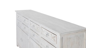 BUFET LIVING LAHORE 200CM, DIN LEMN DE MANGO, CULOARE ALB ANTICHIZAT, ARTIM GROUP SELECTION - Img 4