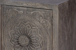BUFET LIVING LIORA 172CM, DIN LEMN DE MANGO, CULOARE GRI ANTICHIZAT, ARTIM GROUP SELECTION - Img 5
