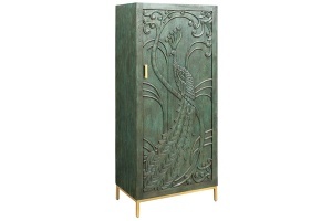 BUFET LIVING, PEACOCK 170CM, LEMN DE MANGO, 3D, VERDE ANTICHIZAT, ARTIM GROUP SELECTION - Img 6