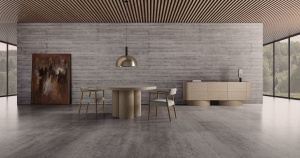 BUFET LIVING PRAYSSAC 220CM, REALIZAT DIN LEMN FURNIR DE STEJAR, FINISAJ CREM, VICAL HOME - Img 5
