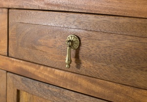 BUFET LIVING SAPHIR 120CM, REALIZAT DIN LEMN DE MANGO, CULOARE NATUR MIERE, STIL ORIENTAL, GINER Y COLOMER - Img 8