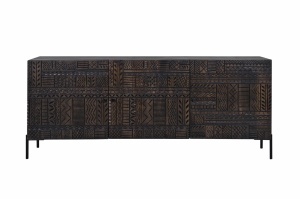 BUFET LIVING, TRIBAL 180CM, LEMN DE MANGO ANTICHIZAT, MARO INCHIS, ARTIM GROUP SELECTION - Img 5