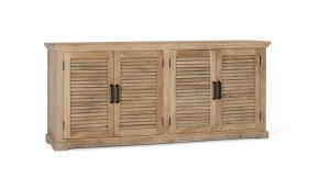 BUFET LIVING VENETIA 200CM, REALIZAT DIN LEMN DE MANGO, CULOARE NATUR, STIL RUSTIC CONTEMPORAN, GINER Y COLOMER - Img 3
