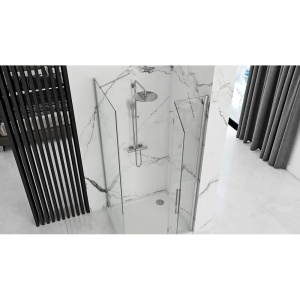 CABINA DE DUS MOLIER 90X80, CROM, CALITATE SUPERIOARA - Img 3