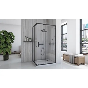 CABINA DE DUS PUNTO, NEAGRA, 80X100, CU CADITA SAVOY NEAGRA, CALITATE SUPERIOARA - Img 3