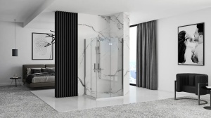CABINA DE DUS REA MOLIER DOUBLE, PLIABILA, 80x80 CM, CROM, DIN STICLA, CALITATE SUPERIOARA - Img 3
