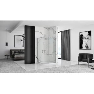 CABINA LOOK 80X100, CROM + CADA DE DUS LOOK ALBA, CALITATE SUPERIOARA - Img 2