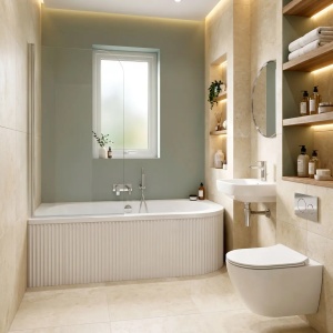 CADA BAIE ORION STRIPE STANGA 150 CM, DIN ACRIL, CALITATE SUPERIOARA - Img 3