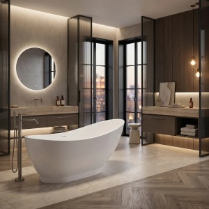 CADA DE PODEA FREESTANDING, SORENTO 180 CM, DIN ACRIL, CALITATE SUPERIOARA
