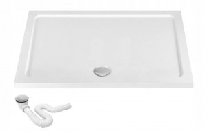 CADITA DE DUS REA SAVOY, 80X100 ,ALB, CU CAPAC CROM, CALITATE SUPERIOARA, REA - Img 2