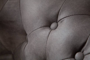 CANAPEA 3 LOCURI 200CM, CHESTEFIELD II, DIN LEMN MASIV, CULOARE GRI ANTIC, ARTIM GROUP SELECTION - Img 5