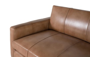 CANAPEA 3 LOCURI FUREX 220CM, REALIZATA DIN PIELE NATURALA, CULOARE CAMEL, GINER Y COLOMER - Img 3