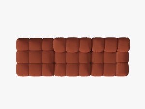CANAPEA/COLTAR MODULAR BELLIS STANGA, 3 LOCURI, 282 CM, SCORTISORA 44, TAPITERIE DIN CATIFEA 3D, DESIGN DEOSEBIT - Img 3