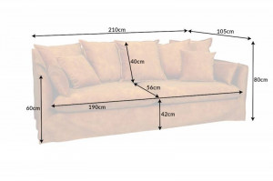 CANAPEA CONFORTABILA 205CM, 3 LOCURI , CATIFEA GALBEN MUSTAR, STIL MODERN, ARTIM GROUP SELECTION - Img 6