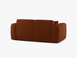 CANAPEA CU 2 LOCURI, MOLINO, 170 CM, CARAMIZIU, CU TAPITERIE DIN TEXTIL BOUCLE BALOO, MICADONI - Img 3