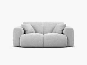 CANAPEA CU 2 LOCURI, MOLINO, 170 CM, GRI DESCHIS, CU TAPITERIE DIN TEXTIL BOUCLE BALOO, MICADONI