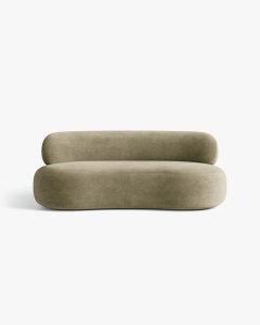 CANAPEA CU 3 LOCURI, AURA, VERDE MASLINIU DESCHIS, 186X101 CM, TAPITAT CU TAPITERIE DIN TEXTIL CHENILLE GOLD MICADONI - Img 2