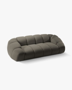 CANAPEA CU 3 LOCURI DIANA, GRI, 234X114 CM, TAPITAT CU TAPITERIE DIN TEXTIL 3D SONIC, MICADONI - Img 2