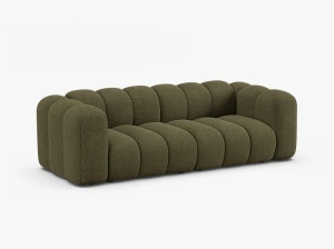 CANAPEA CU 3 LOCURI LUPIN 228, VERDE, CU TAPITERIE DIN TEXTIL CHENILLE EDEN, MICADONI - Img 2