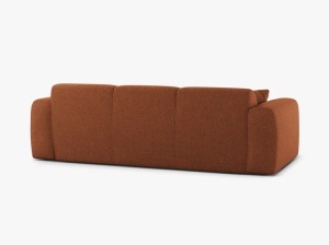 CANAPEA CU 3 LOCURI, MOLINO, 235 CM, CARAMIZIU, CU TAPITERIE DIN TEXTIL CHENILLE EDEN, MICADONI - Img 3