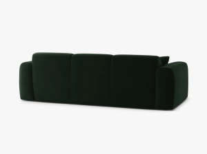 CANAPEA CU 3 LOCURI, MOLINO, 235 CM, VERDE SMARALD, CU TAPITERIE DIN TEXTIL CATIFEA VELVET CASINO, MICADONI - Img 3