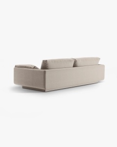 CANAPEA CU 3 LOCURI, TORINO, 220X103, BEJ DESCHIS, CU TAPITERIE DIN TEXTIL STRUCTURAT WIND, MICADONI - Img 4