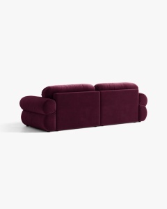 CANAPEA CU 4 LOCURI, OPHELIA, VISINIU, 257 CM, CU TAPITERIE DIN TEXTIL CATIFEA VENUS, MICADONI - Img 4