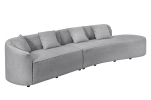 CANAPEA DEOSEBITA, ATELIER L 330CM, MATERIAL BOUCLE GRI, ARTIM GROUP SELECTION - Img 4