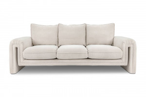 CANAPEA ELEGANTA, KELLY 230CM, MATERIAL BOUCLE, BEJ, DESIGN DEOSEBIT - Img 1