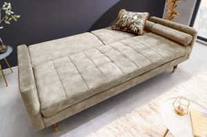 CANAPEA EXTENSIBILA, 195CM, CATIFEA DE CULOAREA SAMPANIEI, ARTIM GROUP SELECTION - Img 3