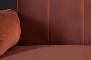 CANAPEA EXTENSIBILA 215CM, DIN CATIFEA ROZ/ AURIU, DESIGN MODERN, ARTIM GROUP SELECTION - Img 4