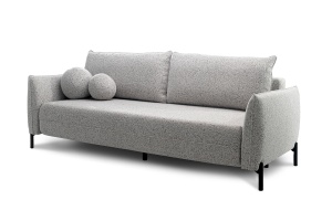 CANAPEA EXTENSIBILA AURORA GRI GRUPA II, CONFECTIONATA DIN TEXTIL, METAL SI SPUMA POLIURETANICA, STIL MODERN - Img 2