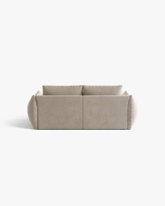 CANAPEA EXTENSIBILA CU 3 LOCURI, BLOOM, 232 CM, BEJ DESCHIS, CU TAPITERIE DIN TEXTIL CATIFEA CASINO, MICADONI - Img 3