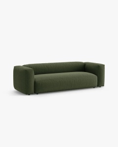 CANAPEA EXTENSIBILA, CU 3 LOCURI, MARTINA, VERDE, 264 CM, CU TAPITERIE DIN TEXTIL STRUCTURAT BOSTON, MICADONI - Img 2